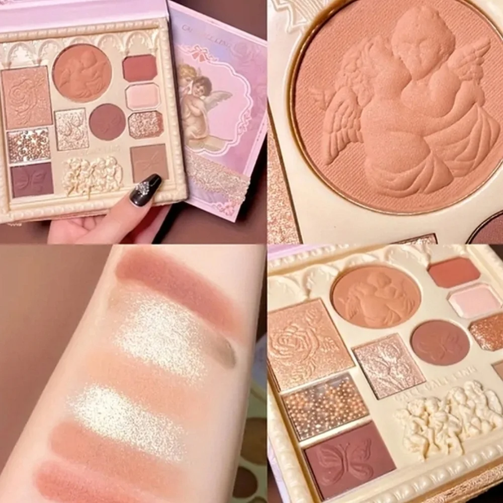 🆕EMBOSSED ANGELIC/ CHERUB 10 COLOR EYESHADOW, BLUSH & HIGHLIGHT PALETTE